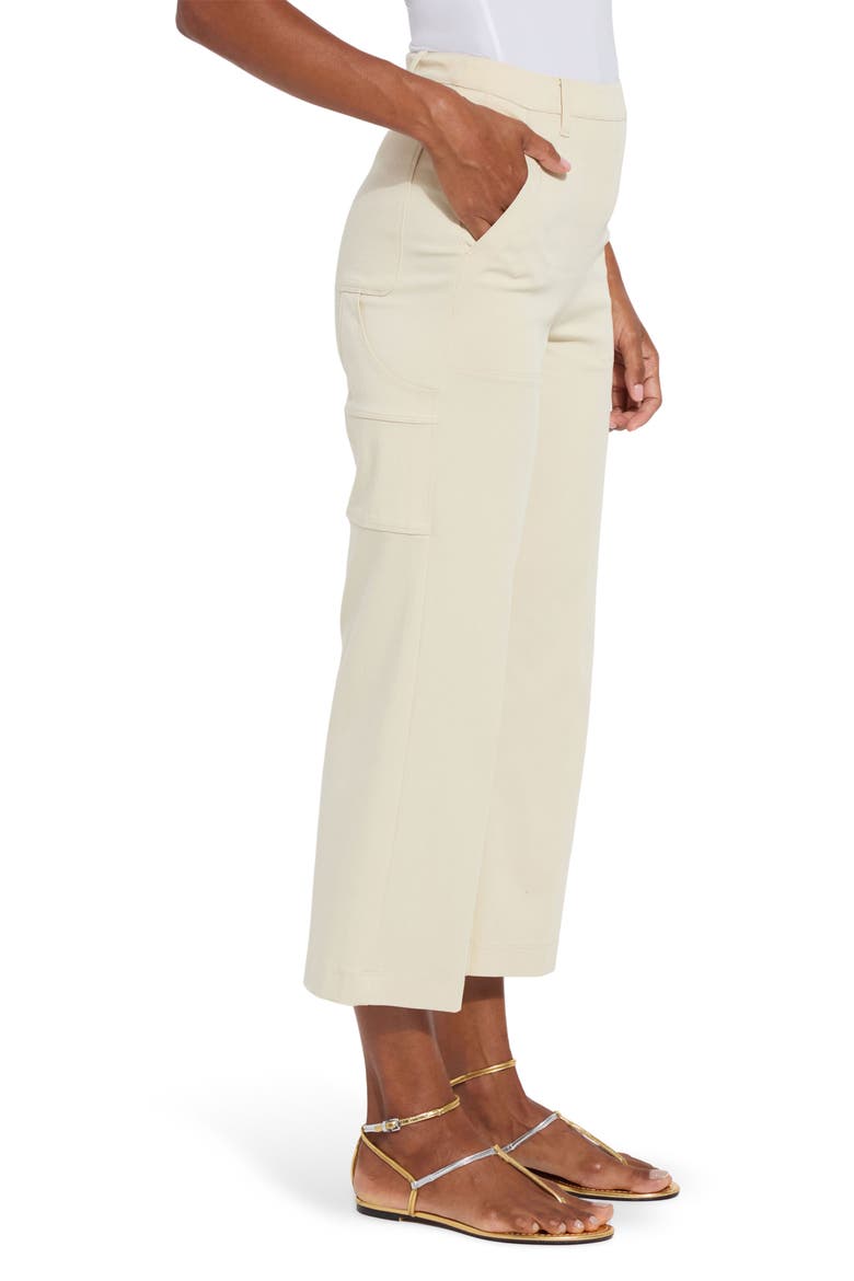 Pamela Crop Utility Pants, Alternate, color, ECRU