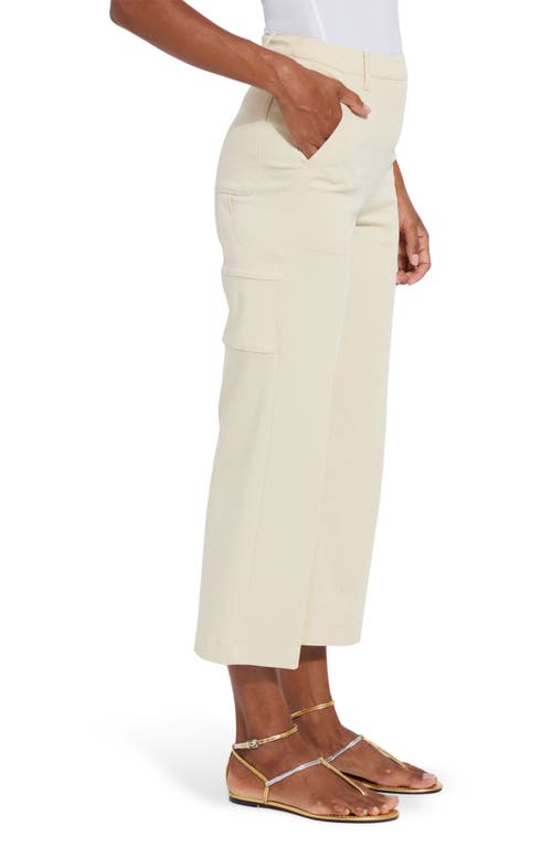 Lyssé Pamela Crop Utility Pants In Ecru