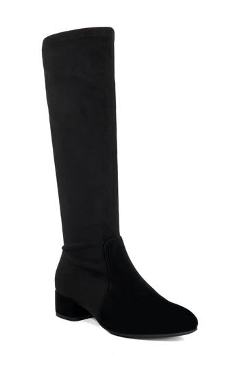 Dune London Topsy Knee High Boot In Black