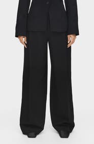 ALIGNE Genevieve Wool Blend Wide Leg Pants