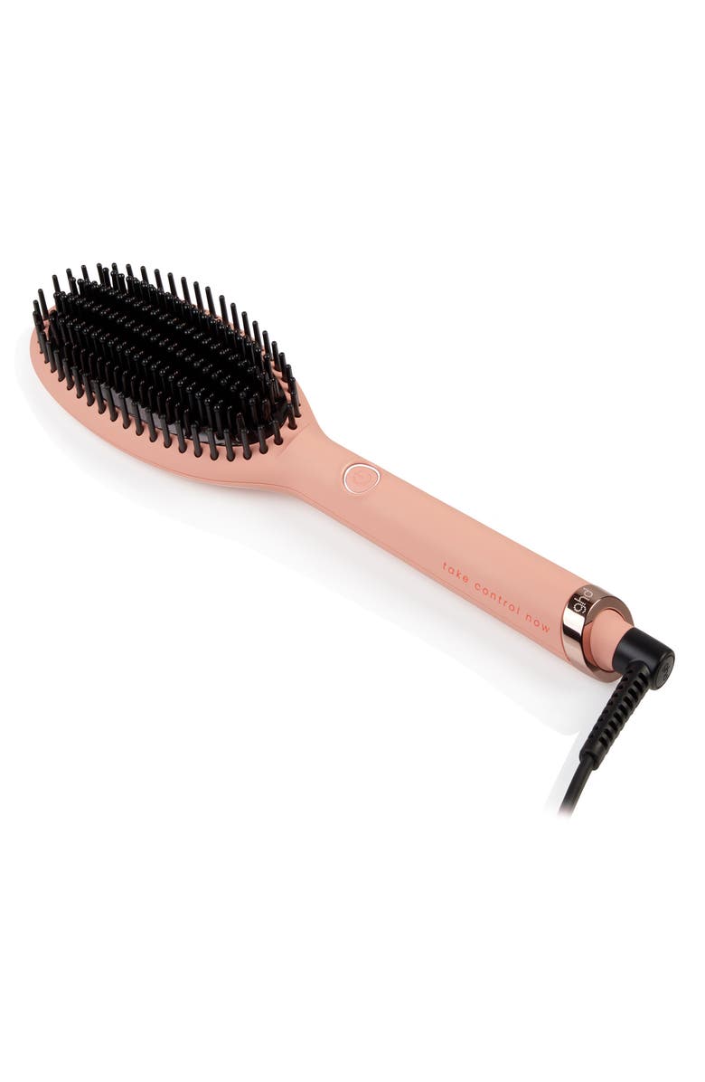 ghd Glide Hot Smoothing Brush - Peach Pink, Main, color, Pink