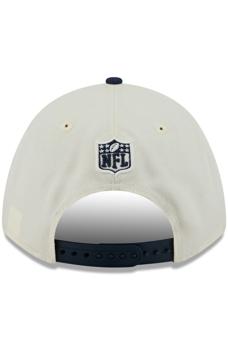 New Era Men's New Era Cream/Navy Tennessee Titans 2025 NFL Draft 9FORTY A-Frame M-Crown Adjustable Hat, Alternate, color, Cream