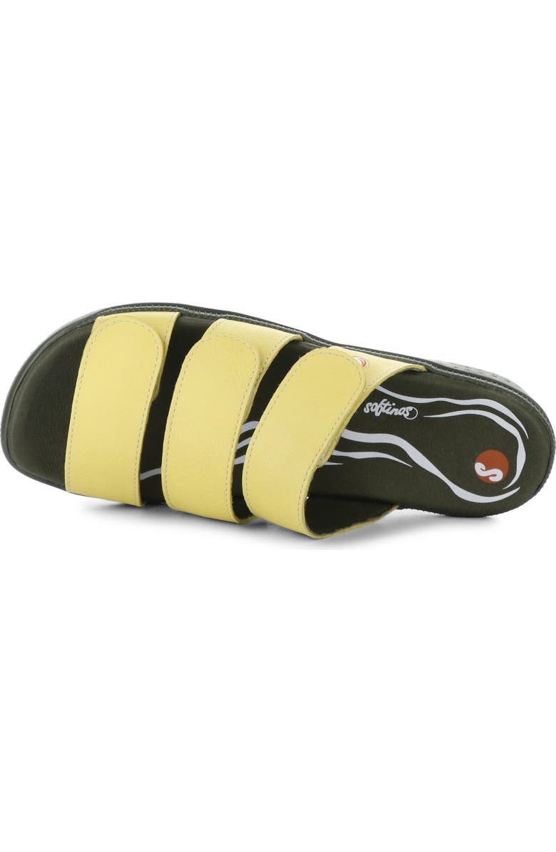 Softinos by Fly London Slide Sandal, Alternate, color, Light Yellow Leather
