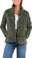 Billy T Butterfly Embroidery Cotton Blend Jacket