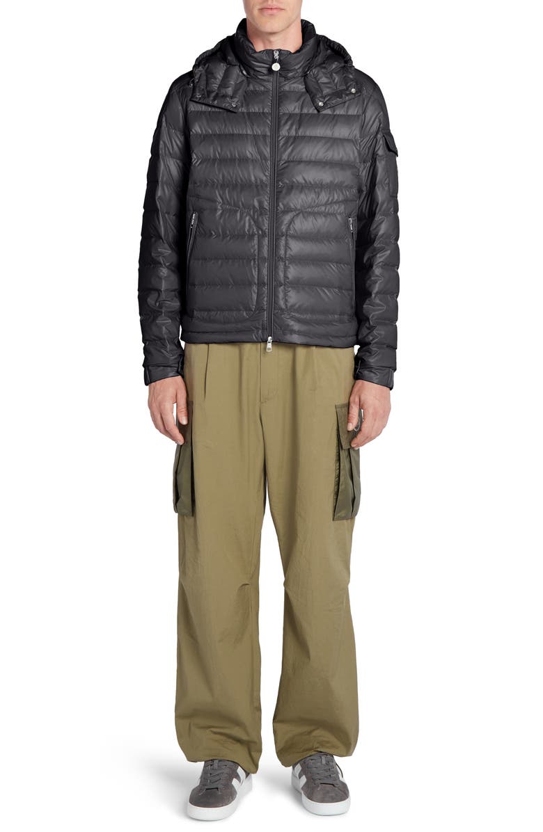 Moncler Stretch Poplin Cargo Pants, Alternate, color,