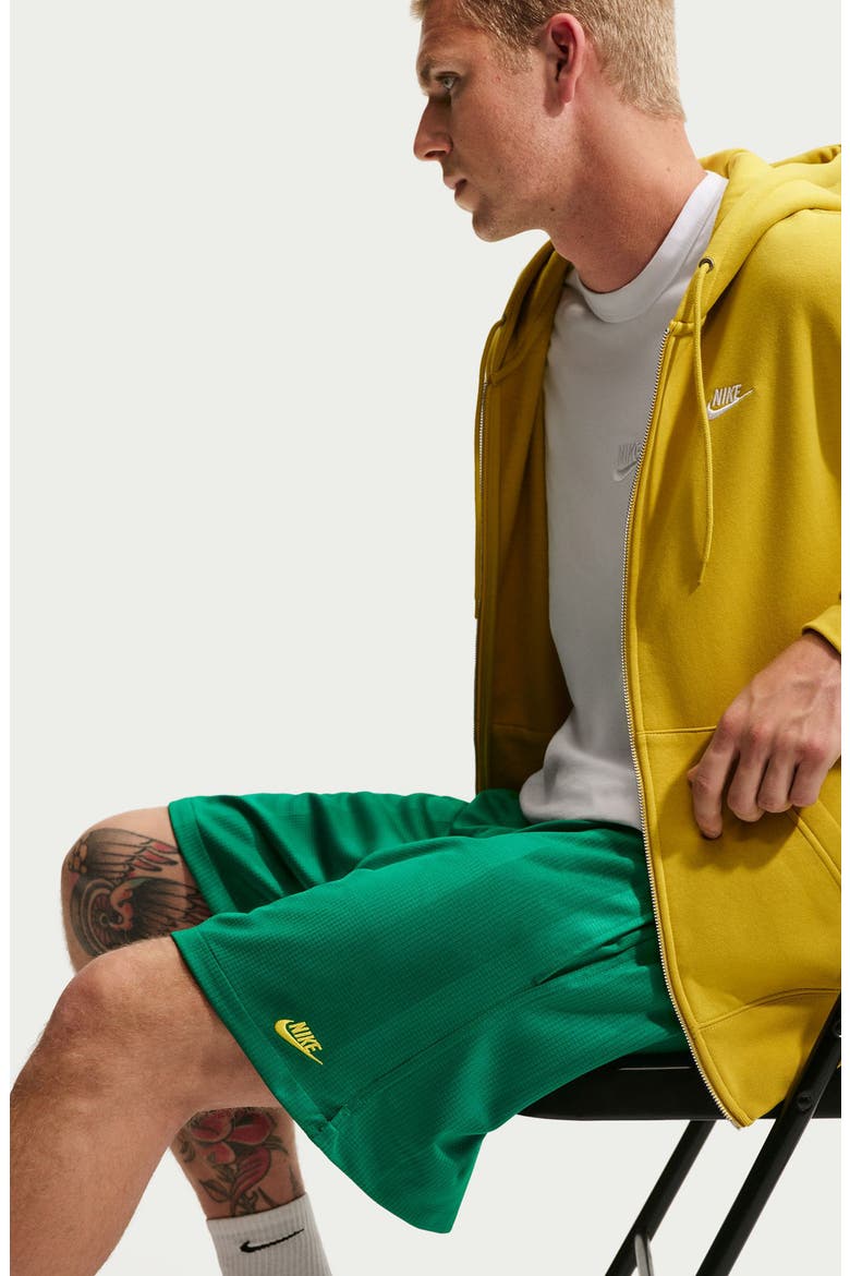 Club Flow Drawstring Shorts, Alternate, color, MALACHITE/ LIGHTENING