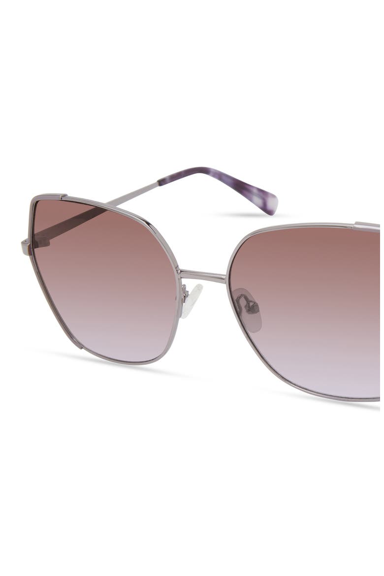 Geometric 60mm Sunglasses, Alternate, color, GOLD / GRADIENT SMOKE