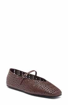 Jeffrey Campbell Khloe Perforated Square Toe Flat