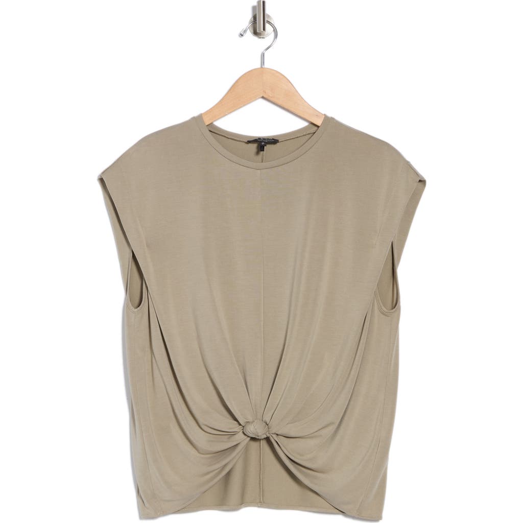 Rag & Bone Jenna Knotted Muscle Tee In Sage