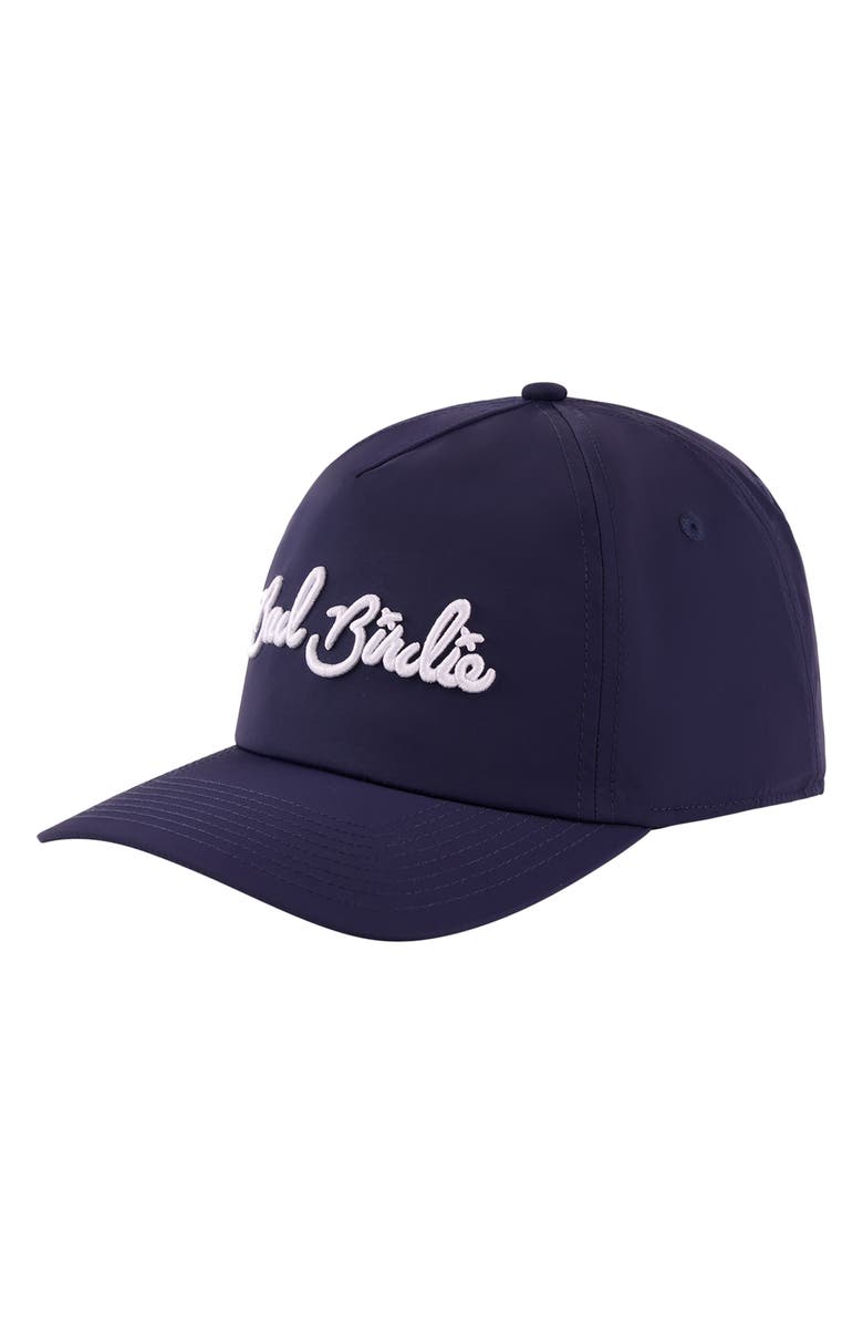 Bad Birdie Script Logo Baseball Cap, Main, color, Dark Navy