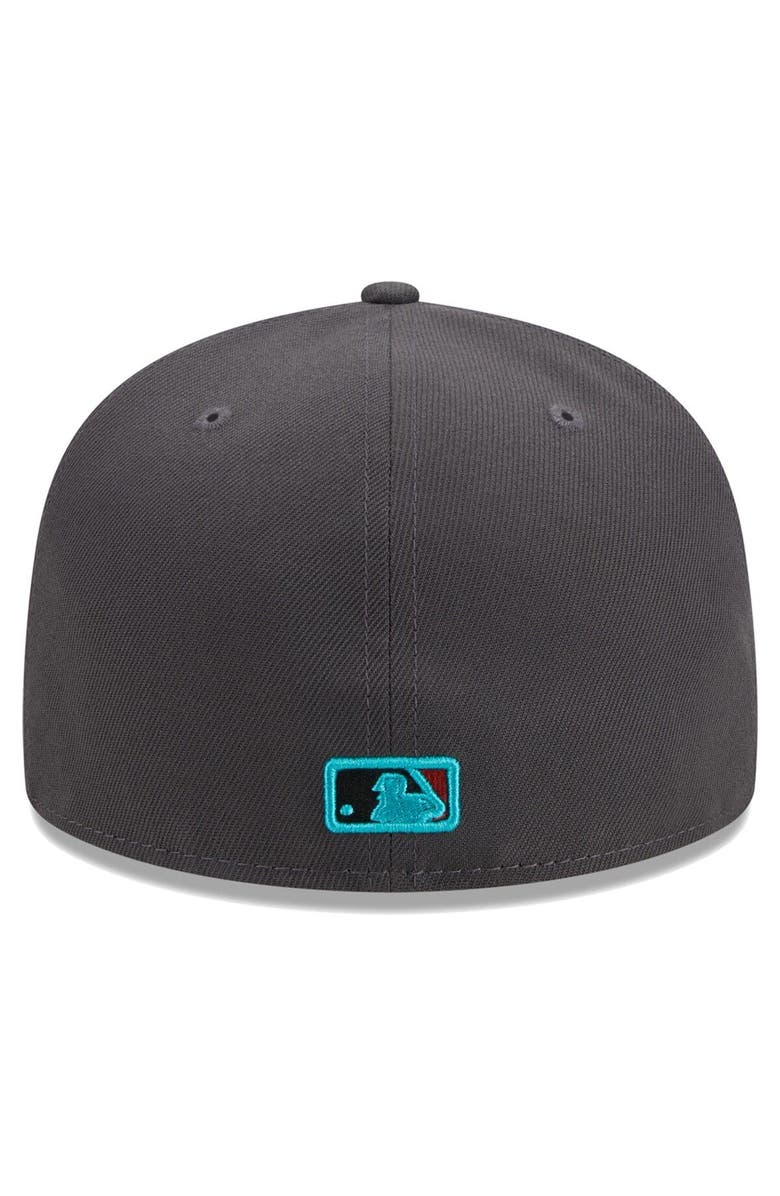 New Era Men's New Era Graphite Washington Nationals Print Undervisor 59FIFTY Fitted Hat, Alternate, color,