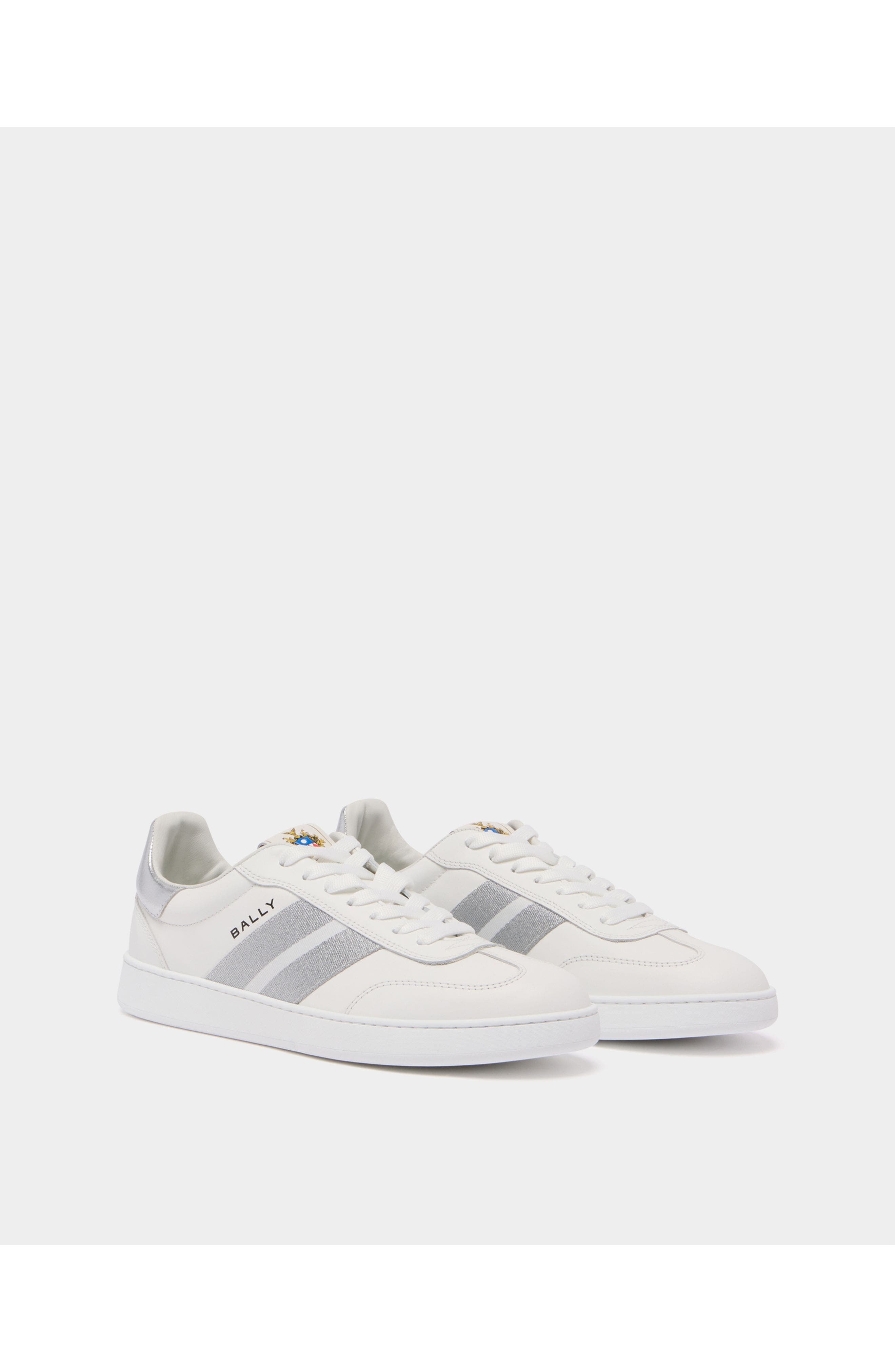 Bally Calf Leather Retro Crest Sneaker, Alternate, color, 