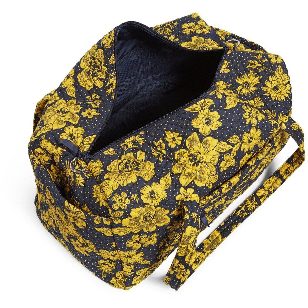 VERA BRADLEY West Virginia Mountaineers Rain Garden Large Travel Duffel Bag, Alternate, color, 