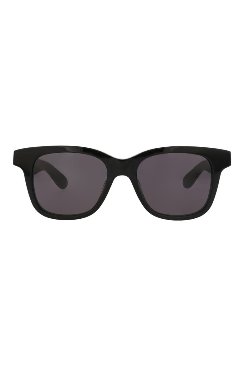 52mm Square Sunglasses, Main, color, BLACK BLACK GREY