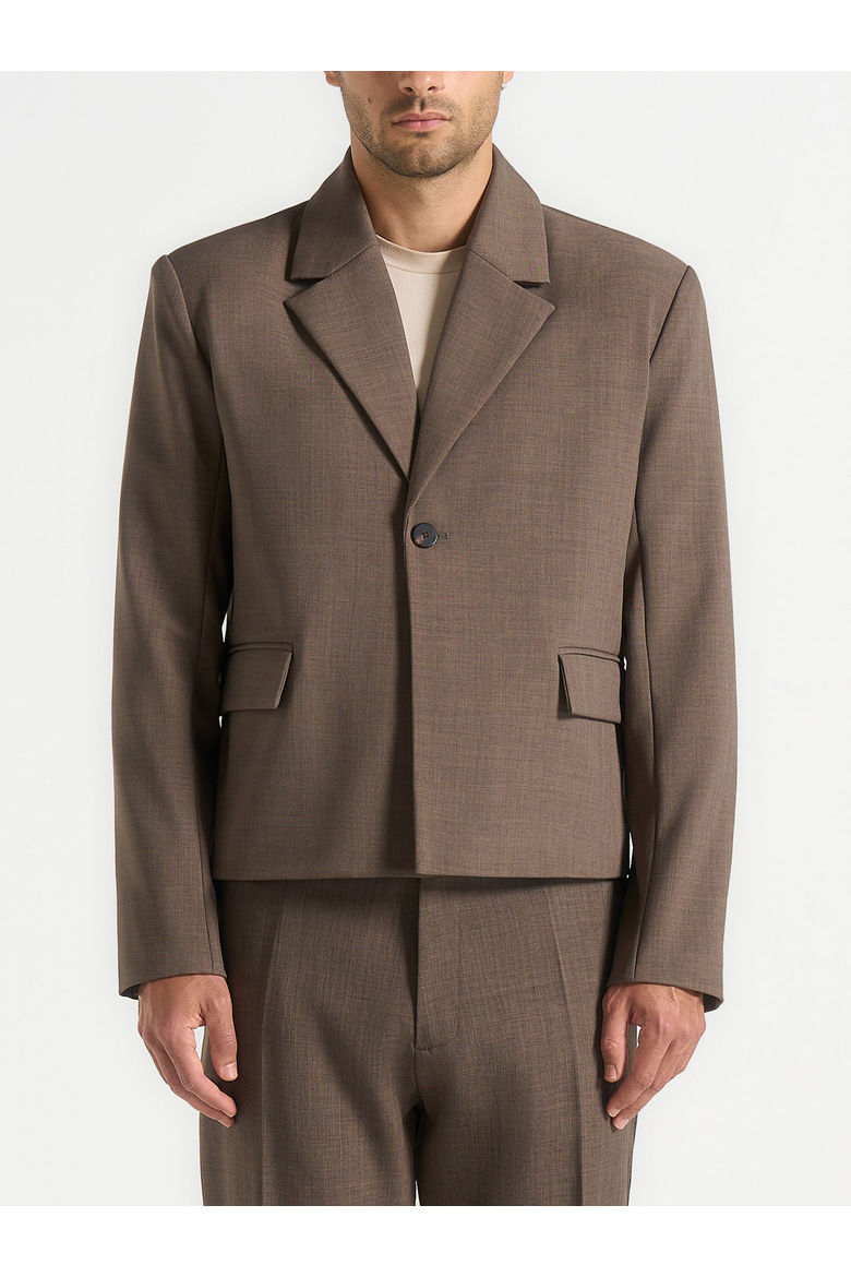 Silas - Cropped Blazer, Alternate, color, Dark Taupe