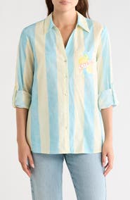 DR2 by Daniel Rainn Postcard Button-Up Shirt