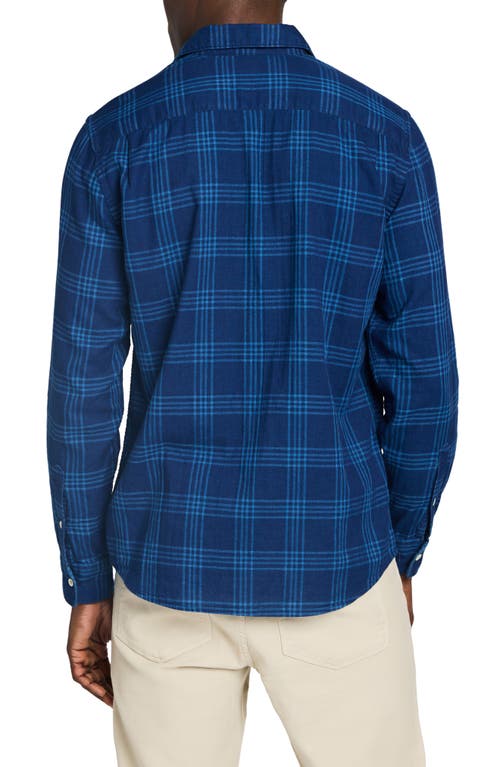 Faherty Sunwashed Chambray Shirt In Navy Night