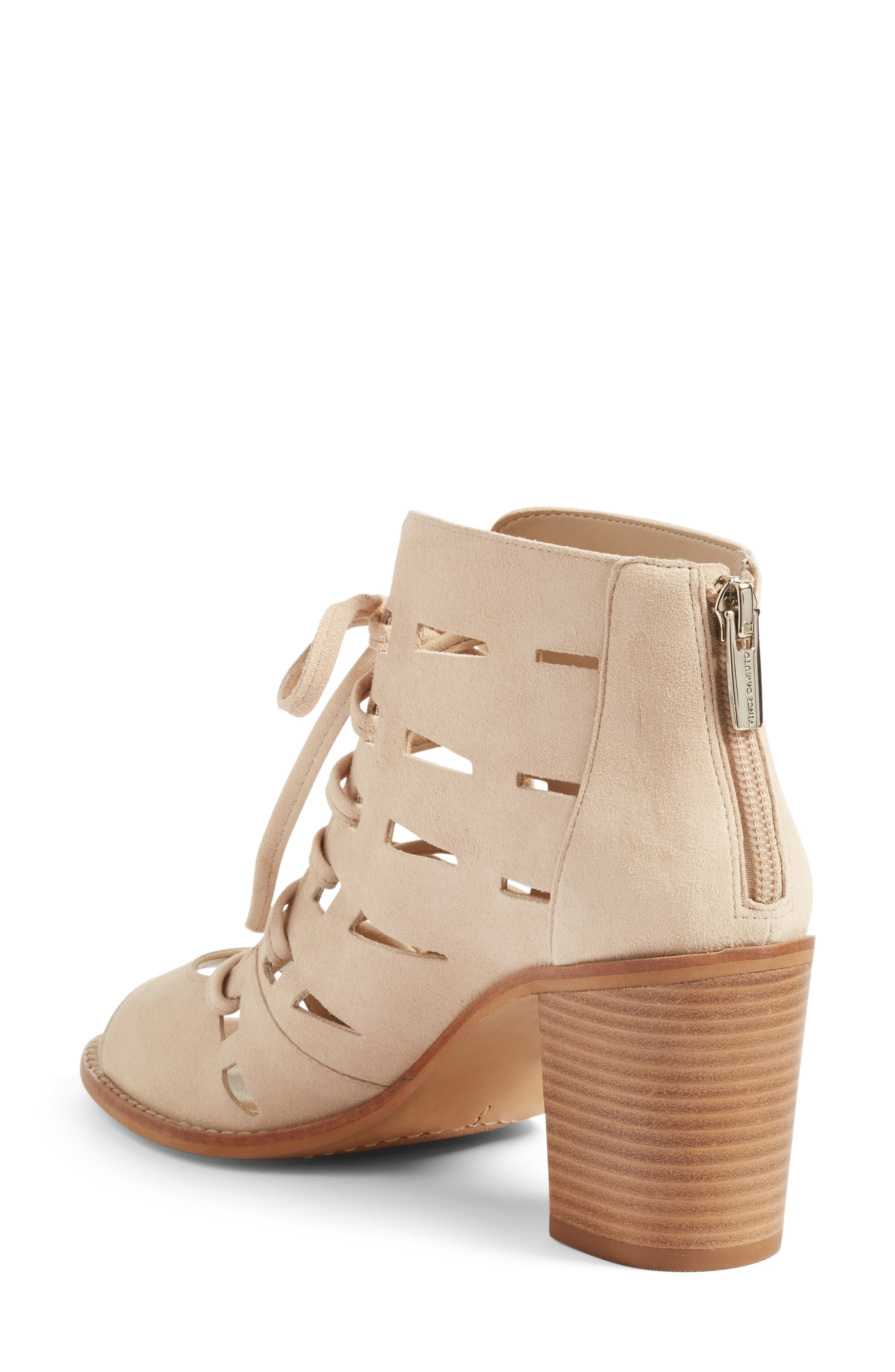 Tressa Perforated Lace-Up Sandal, Alternate, color, PUCKER UP SUEDE