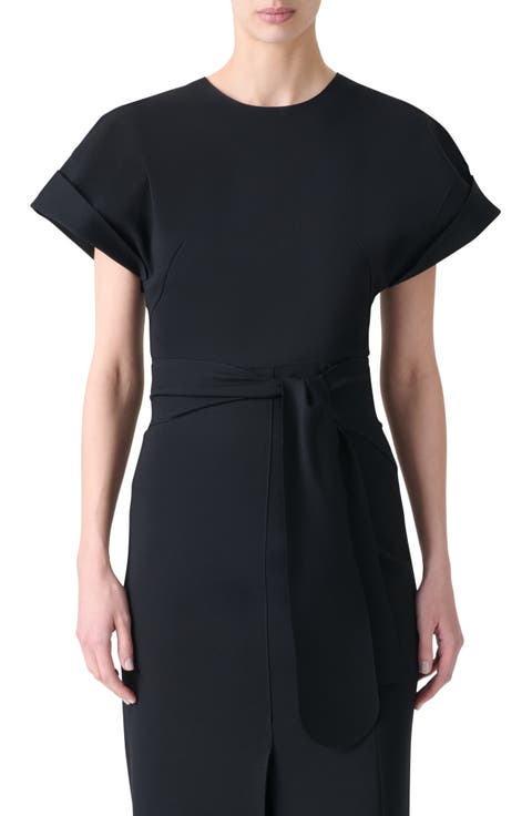 Dot Cutout Back Dolman Sleeve Top