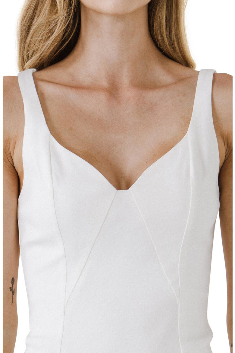 Body-Con Minidress, Alternate, color, WHITE