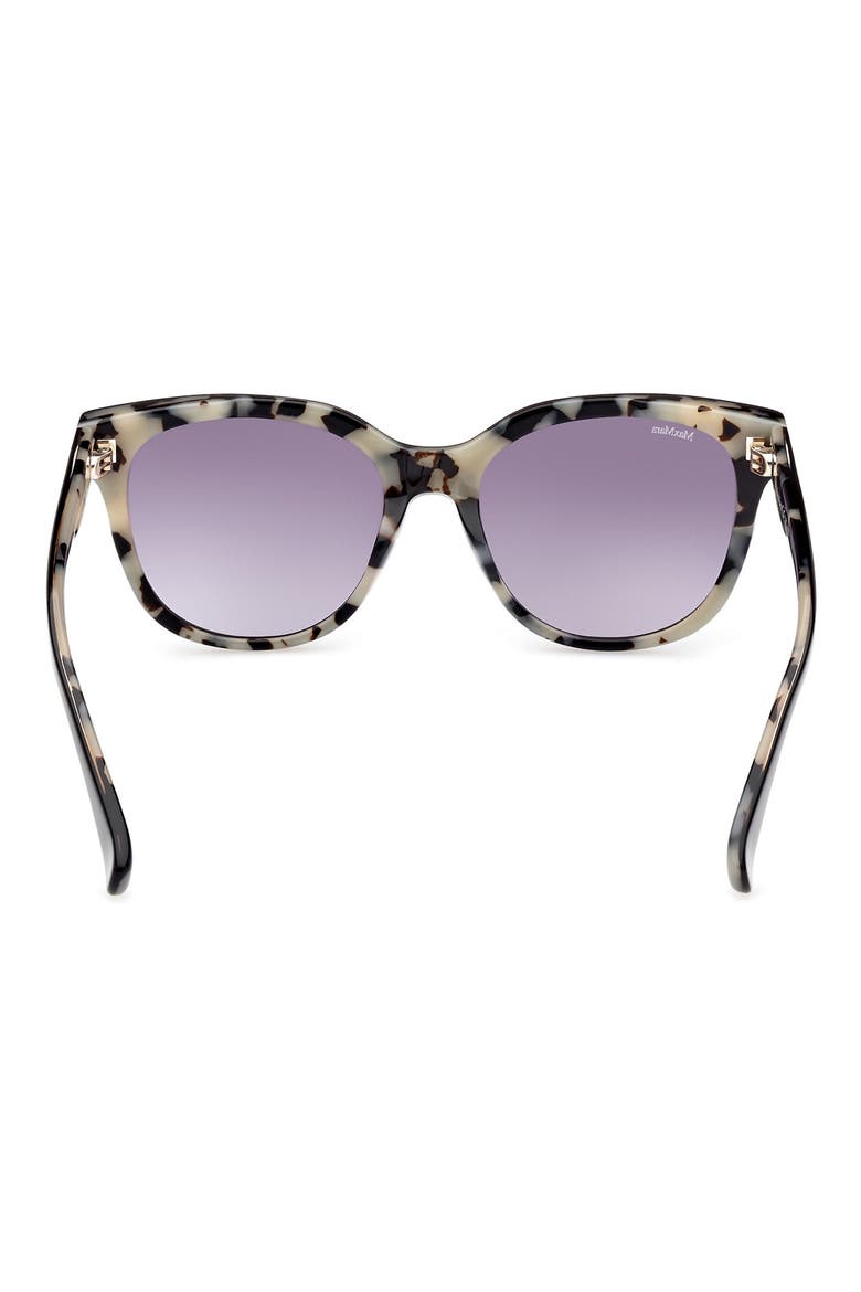 54mm Gradient Geometric Sunglasses, Alternate, color, BLACK/ OTHER / GRADIENT SMOKE