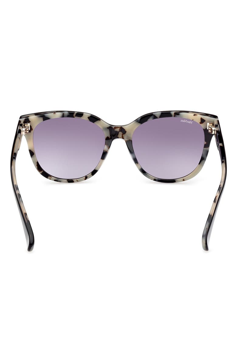 Max Mara 54mm Gradient Geometric Sunglasses, Alternate, color, Black/ Other / Gradient Smoke