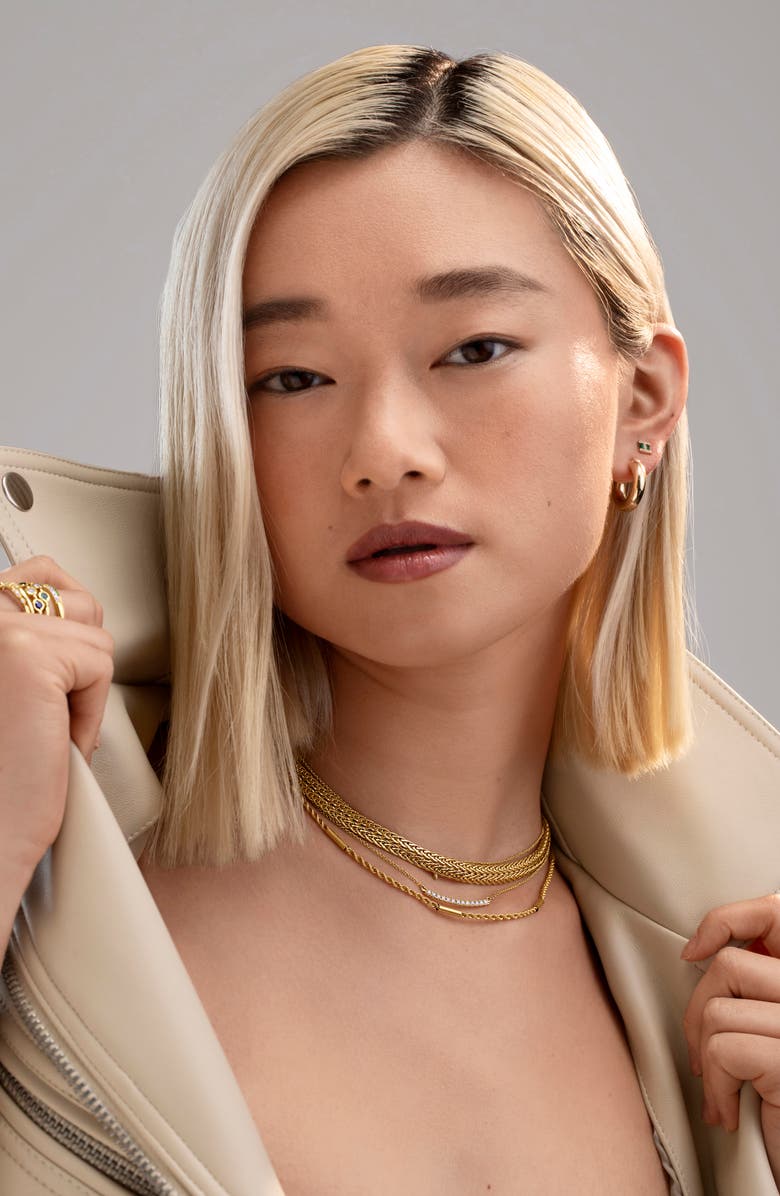 Bony Levy El Mar Emerald & Diamond Earrings, Alternate, color, 18K Yellow Gold