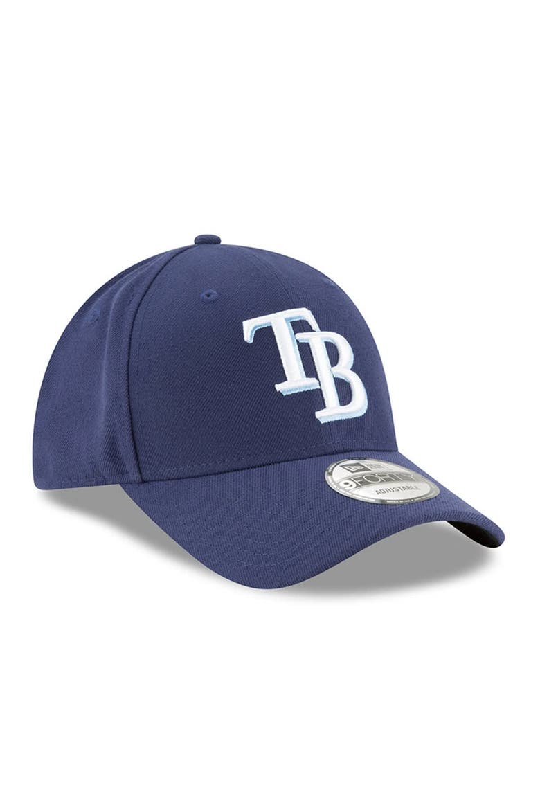 Men's New Era Navy Tampa Bay Rays League 9FORTY Adjustable Hat, Alternate, color, Navy
