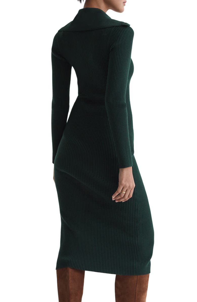 Reiss Maria Long Sleeve Rib Maxi Dress, Alternate, color, 