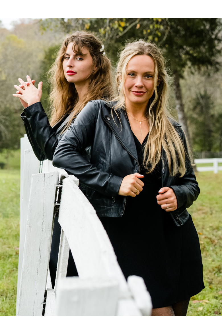 Maha Leather Jacket, Alternate, color, Black