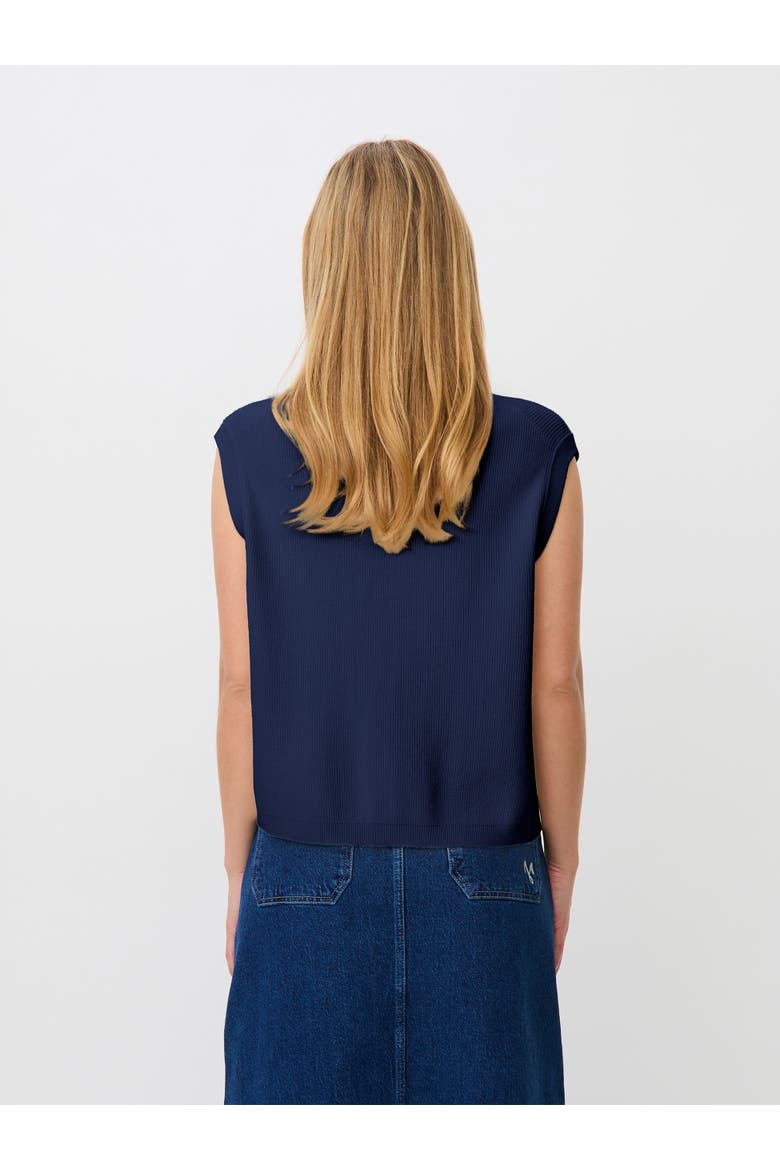 MaLossan Button-Front Knit Vest, Alternate, color, Medieval Blue