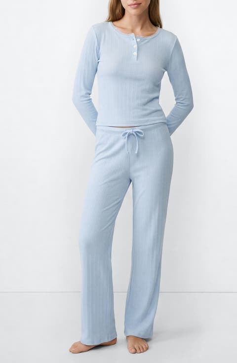 Ribbed Cotton Pajamas
