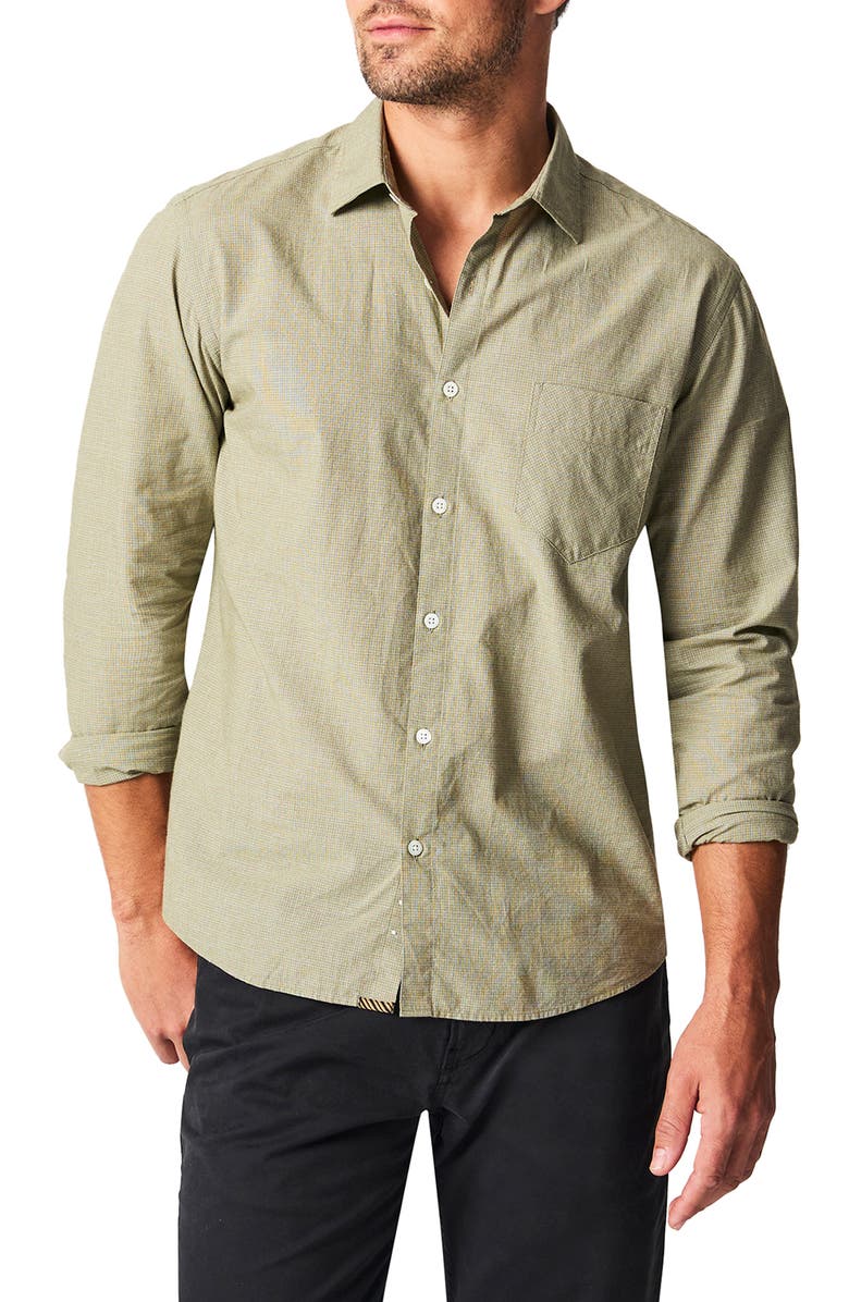 Billy Reid John Basket Weave Pattern Button-Up Shirt, Main, color, 