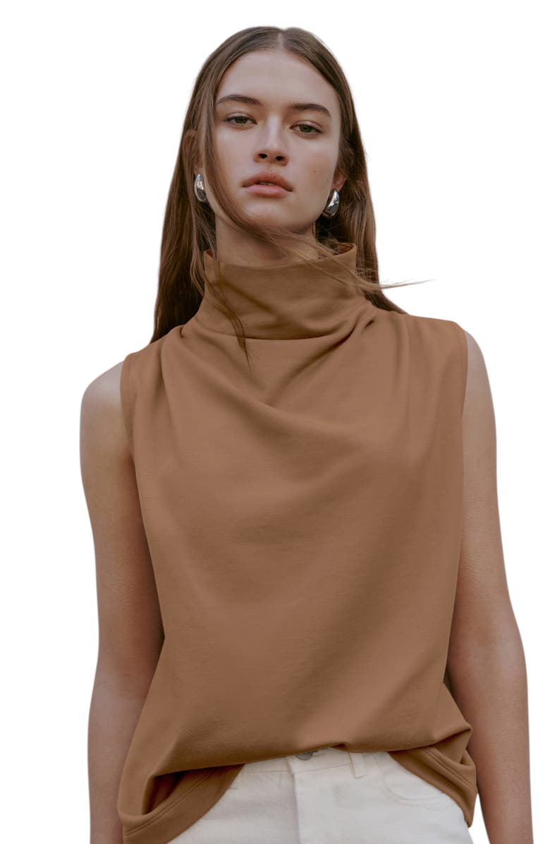 Marcella Finch French Terry Funnel Neck Top, Alternate, color,
