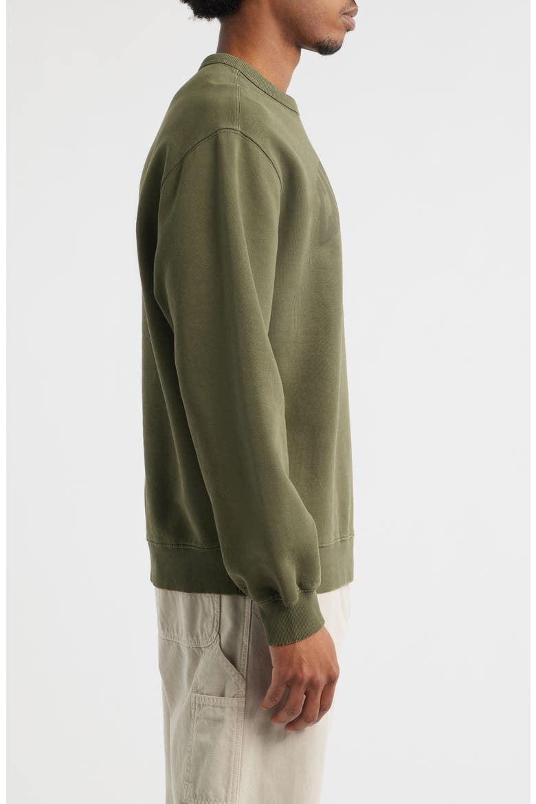 Faded Ponds Corps Graphic Sweatshirt, Alternate, color, CYPRESS (HEAVY STONE WASH)