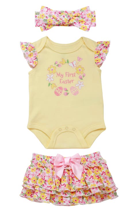 My First Easter Bodysuit, Skirt & Headband Set (Baby)
