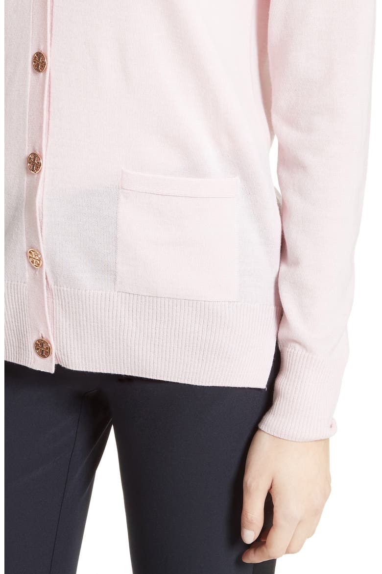 Madeline Merino Wool Cardigan, Alternate, color, GARDEN PINK