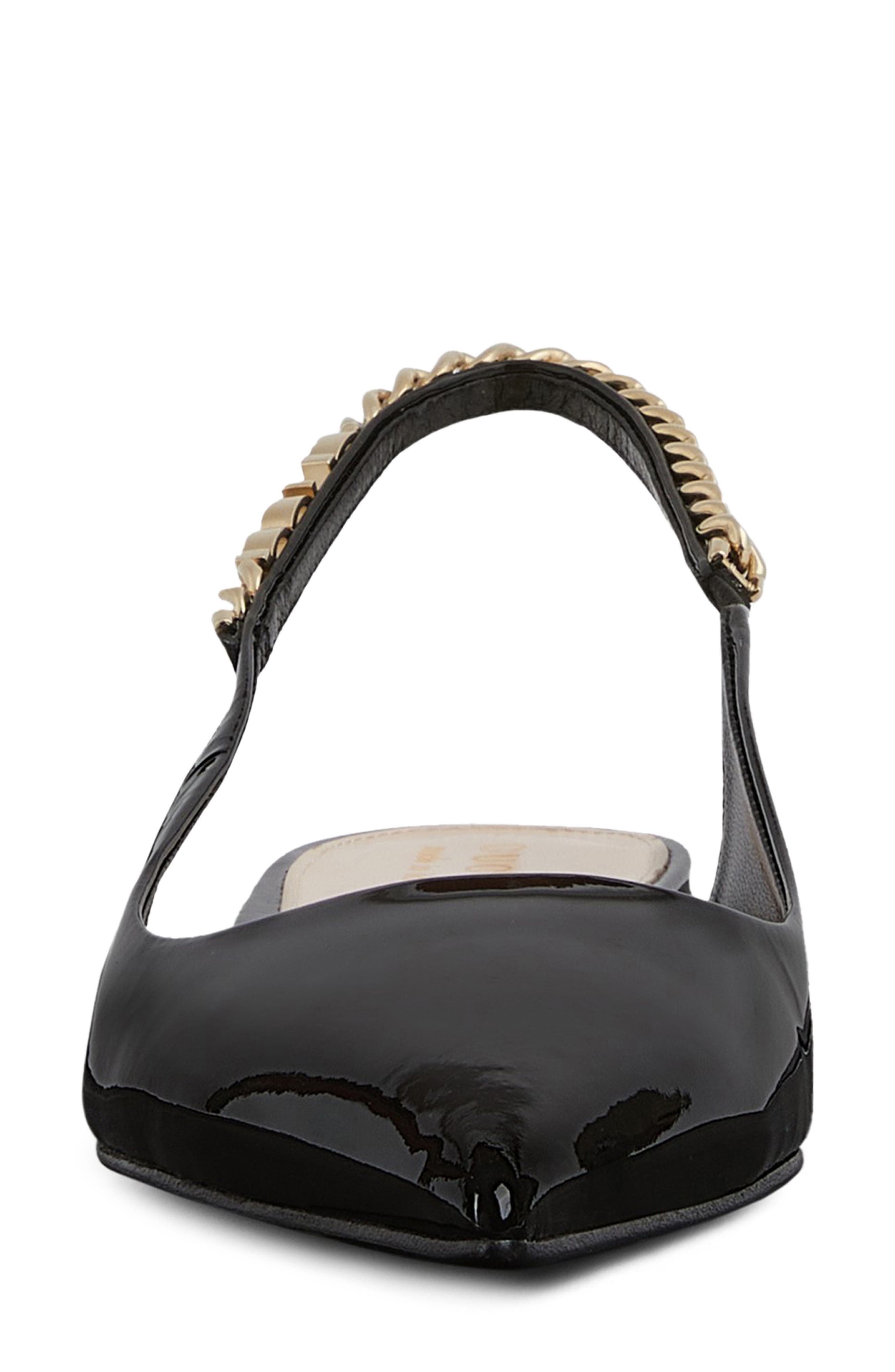 Gucci Signoria Pointed Toe Slingback Flat, Alternate, color, 