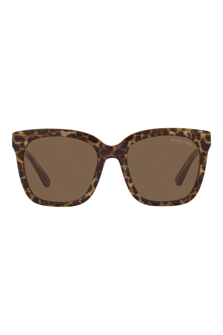 San Marino 52mm Square Sunglasses, Main, color, LEOPARD