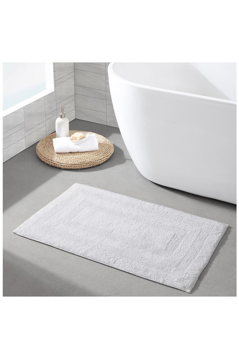 Micellar Solid Reversible Bath Mat Set, Alternate, color, WHITE
