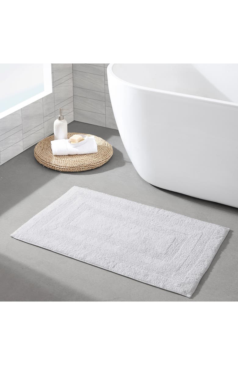 Nautica Micellar Solid Reversible Bath Mat Set, Alternate, color, White