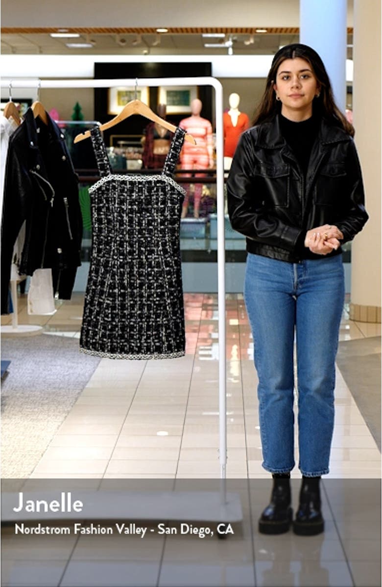 Liran Embellished Tweed Minidress, sales video thumbnail