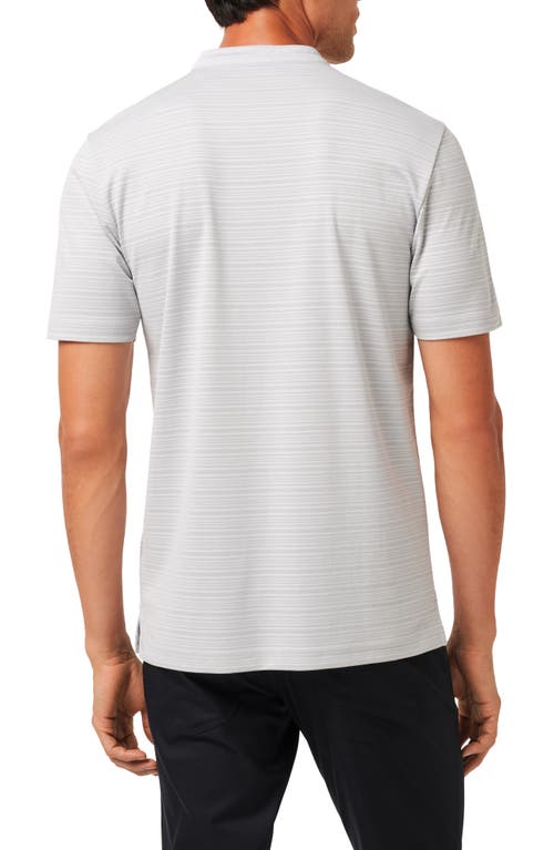 Travismathew Sunny Days Ahead Stripe Blade Collar Polo In Micro Chip