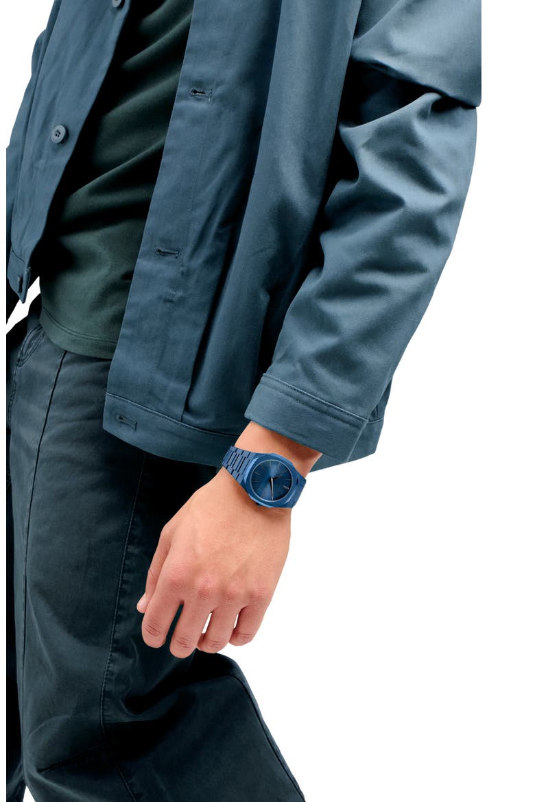 Ultrathin Bracelet Watch, 40mm, Alternate, color, BLUE
