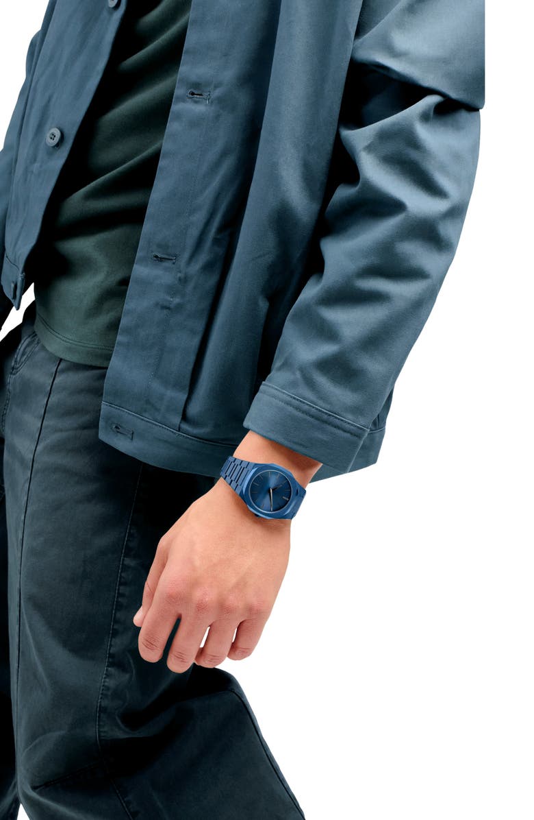 D1 Milano Ultrathin Bracelet Watch, 40mm, Alternate, color, Blue