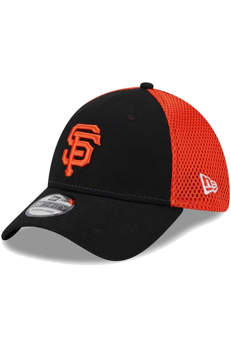 Men's New Era Black San Francisco Giants Team Neo 39THIRTY Flex Hat, Main, color, Black