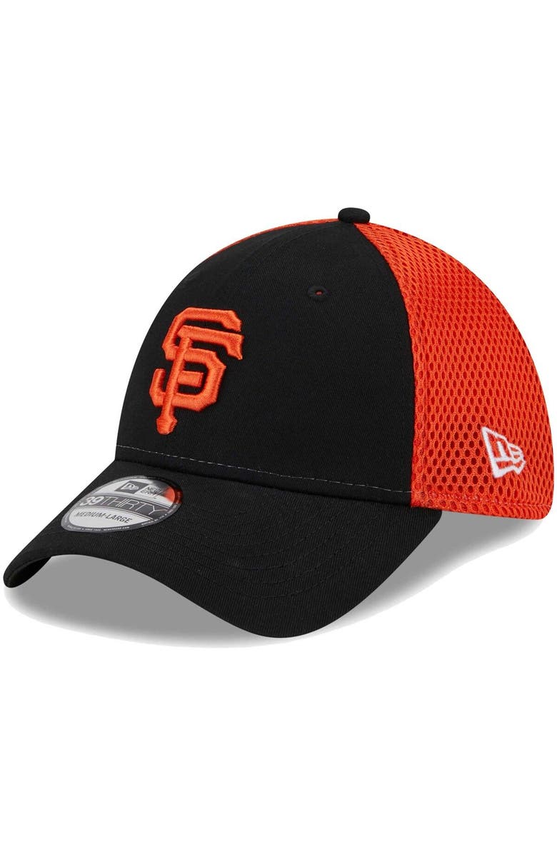 New Era Men's New Era Black San Francisco Giants Team Neo 39THIRTY Flex Hat, Main, color, Black