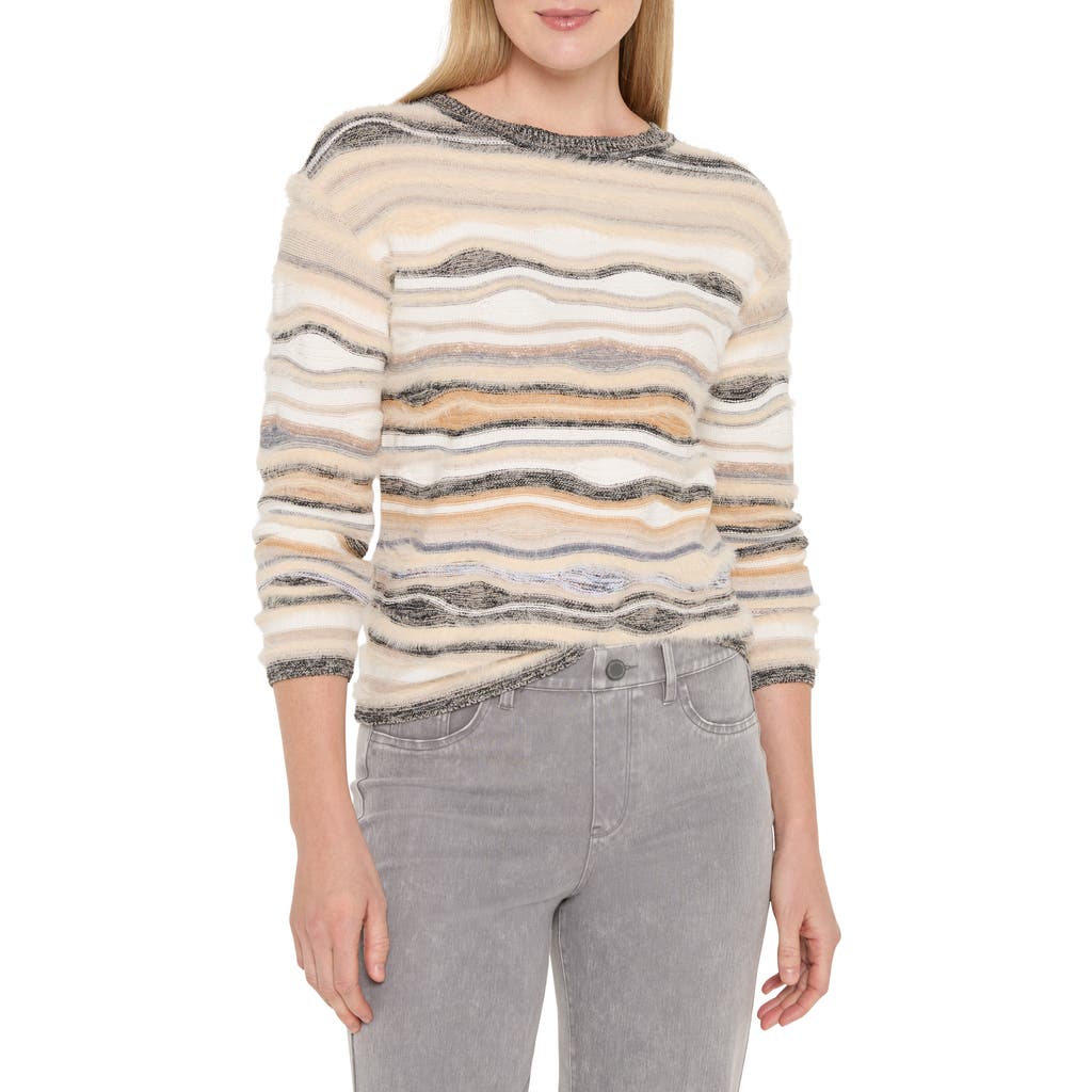 Nic + Zoe Nic+zoe Odyssey Mix Sweater In Multi