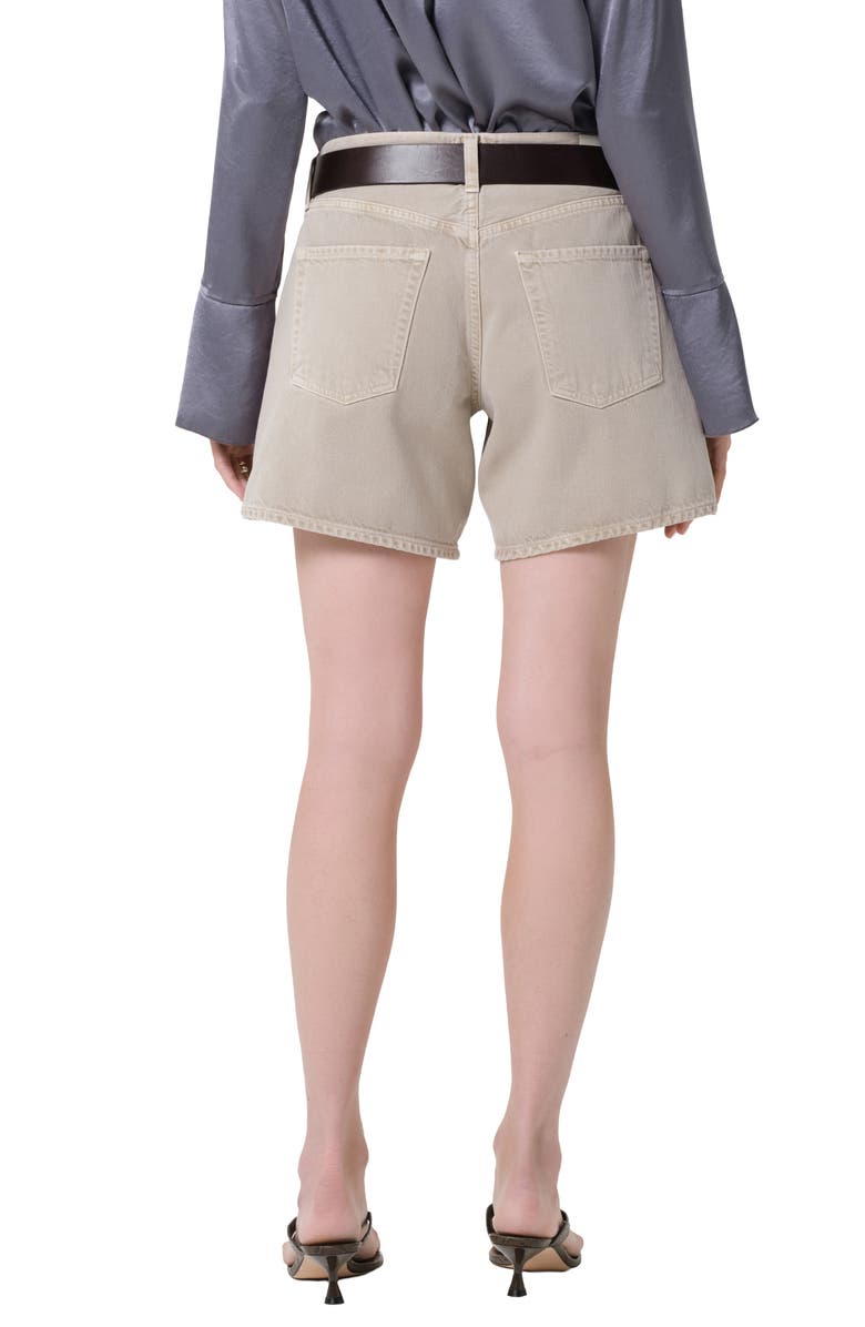 Citizens of Humanity Billie Relaxed Denim Shorts, Alternate, color, Burnished Quartz Khaki
