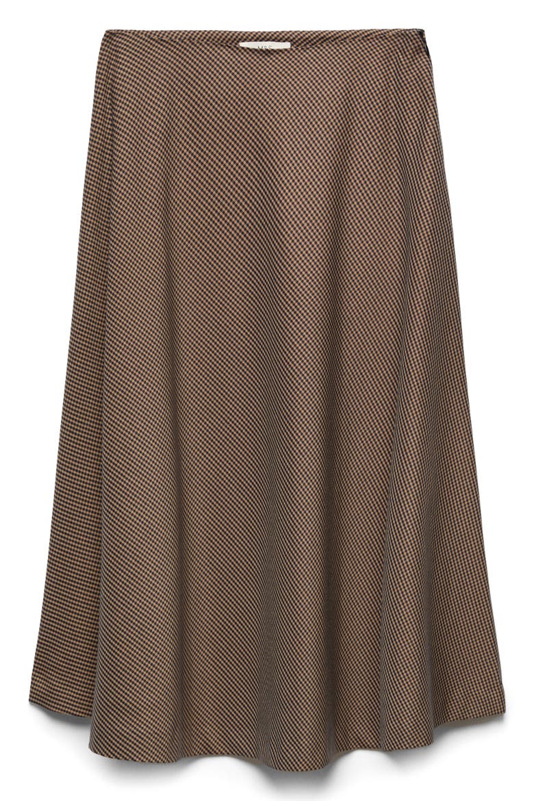 Check Circle Midi Skirt, Alternate, color, BROWN MIX